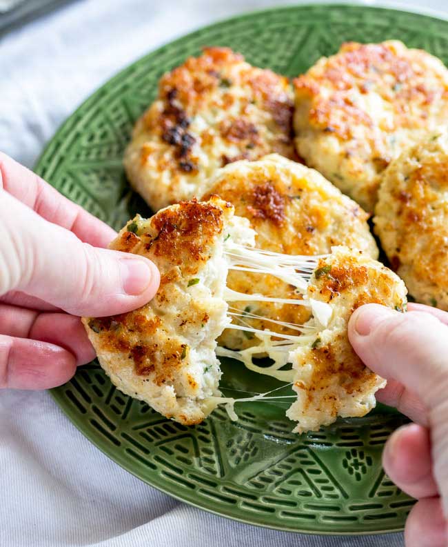 Everyone will love these Cauliflower Cheese Chicken Fritters. These are perfect for a mid-week family meal. Light, crispy, and packed with cauliflower, the whole family demolishes these fritters. From Sprinkles and Sprouts.