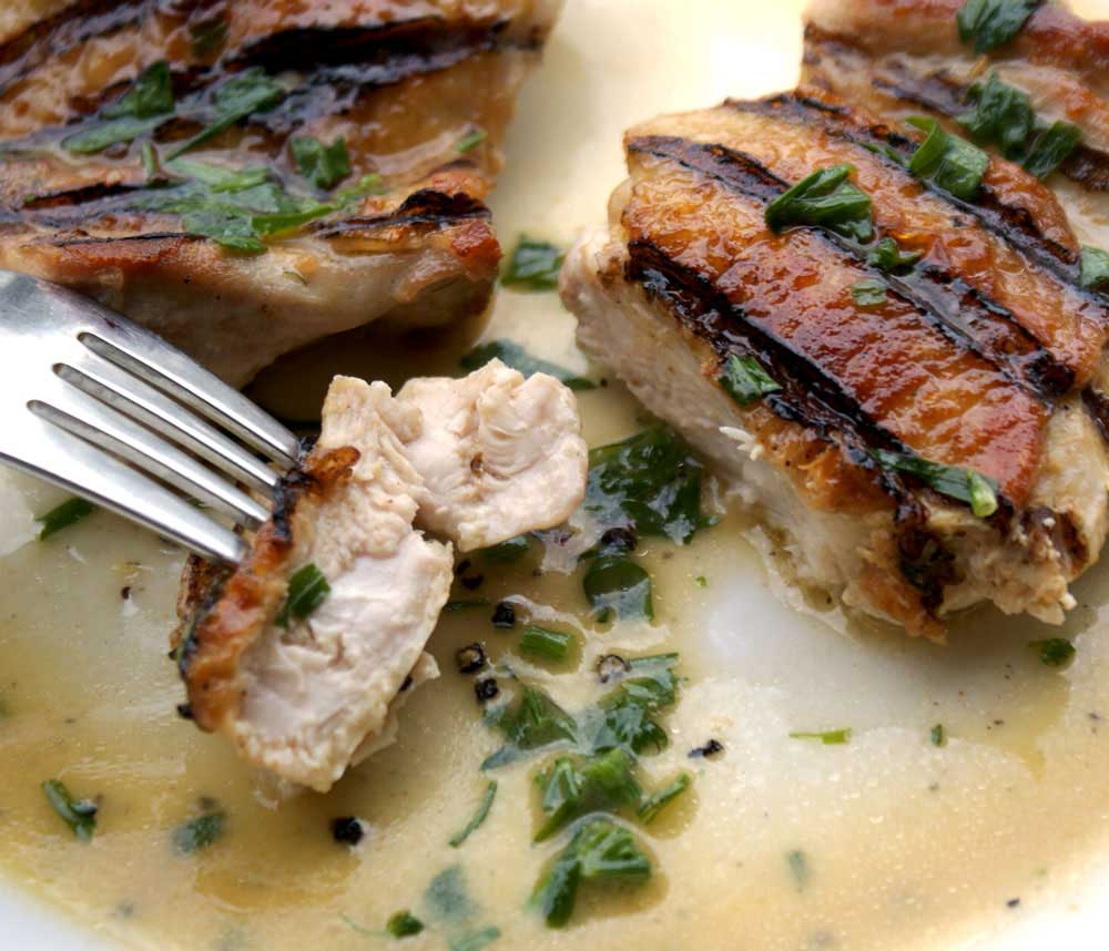 Char-grilled Mustard Chicken. A delicious and simple dinner.