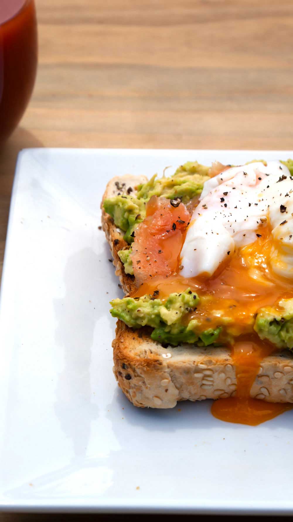 Toast with Avocado Spread, Smoked Salmon and a Poached Egg
