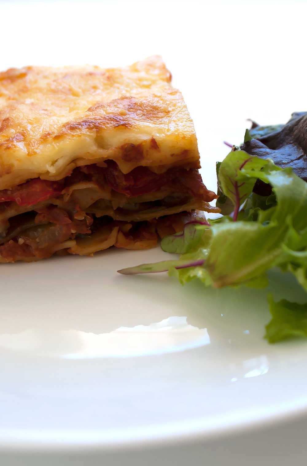 Chargrilled Vegetable Lasagne. A delicious vegetarian lasagne recipe, packed full of roasted capsicums, zucchinis and mushrooms. This dish can be prepared ahead of time making it ideal for casual entertaining.