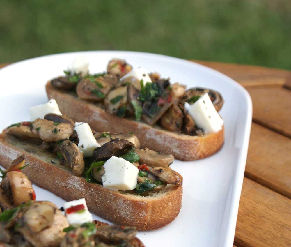 Mushroom Bruschetta