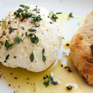 Homemade Ricotta. A rich creamy and delicious cheese that is simple to make at home from everyday ingredients.