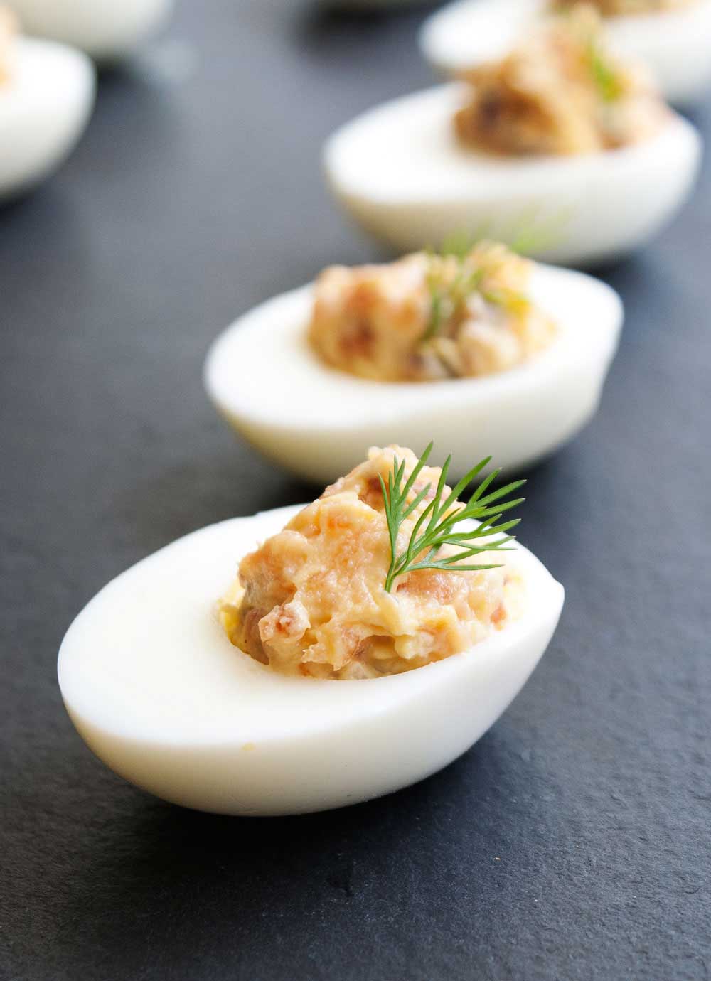 Saturday Afternoon Platter - Smoked Salmon Devilled Eggs