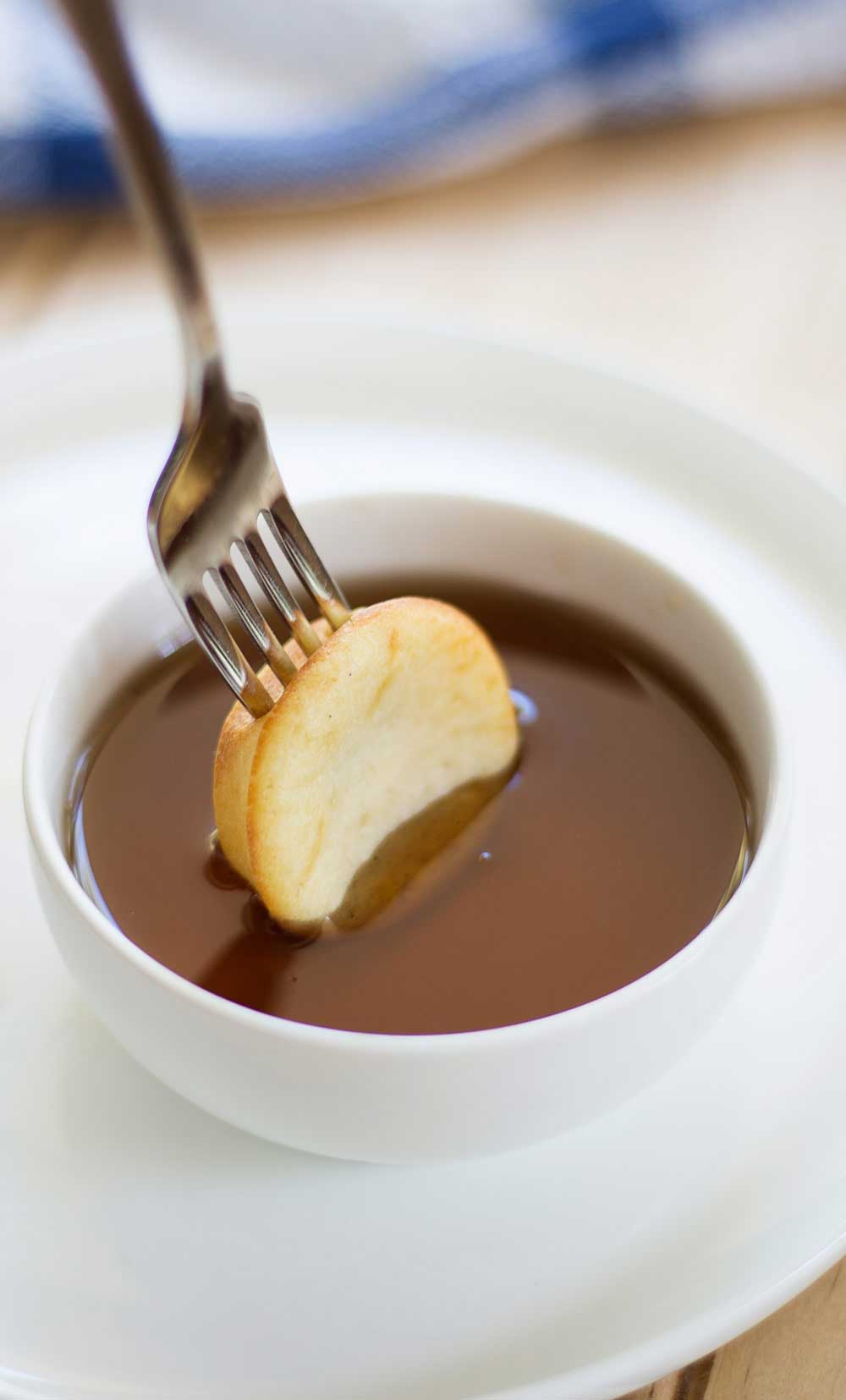 Oven Baked Pancake Bites with Whisky Maple Sauce