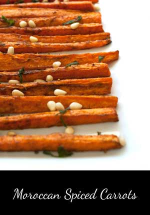 Moroccan Spiced Carrots. A sweet, earthy, spicy side dish. Or add them to a salad and make them the vegetarian hero. Delicious, healthy and totally yum!