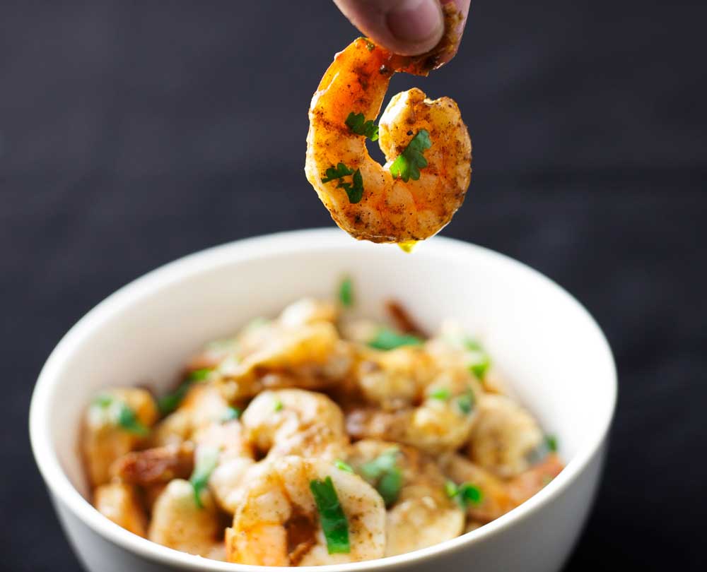 Curried Lemon Butter Shrimp