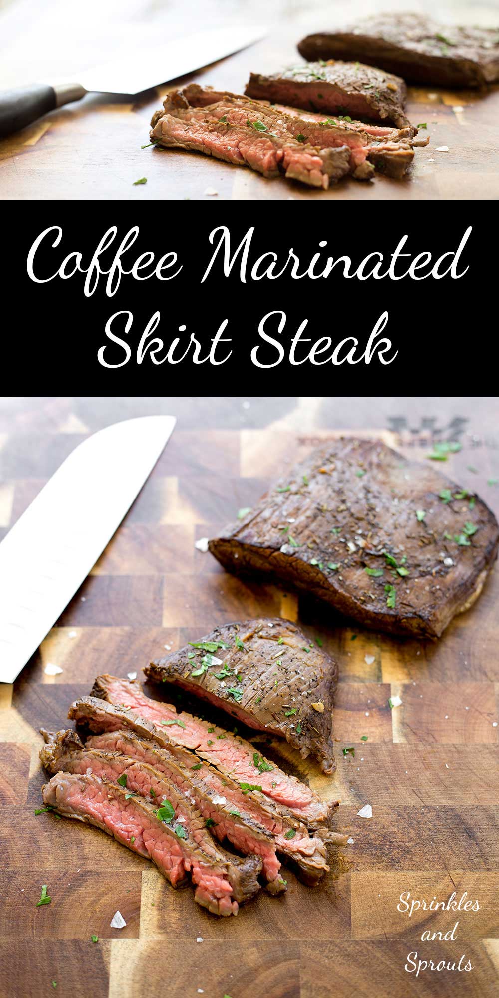 Coffee Marinated Skirt Steak. A tender, delicious way to marinade. This recipe will surprise you with the complex smoky, sweet, tangy flavour. 