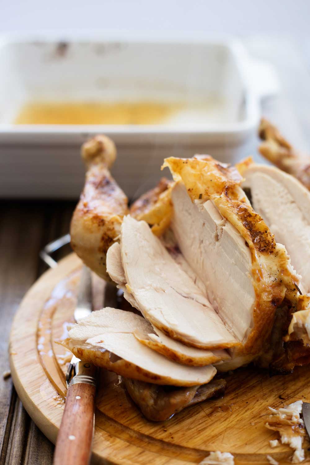 45 minute roast chicken. The ultimate comfort food. Homecoming at it's best and on the table in under an hour. Crispy skin, succulent meat and simple to make. Winner winner chicken dinner!