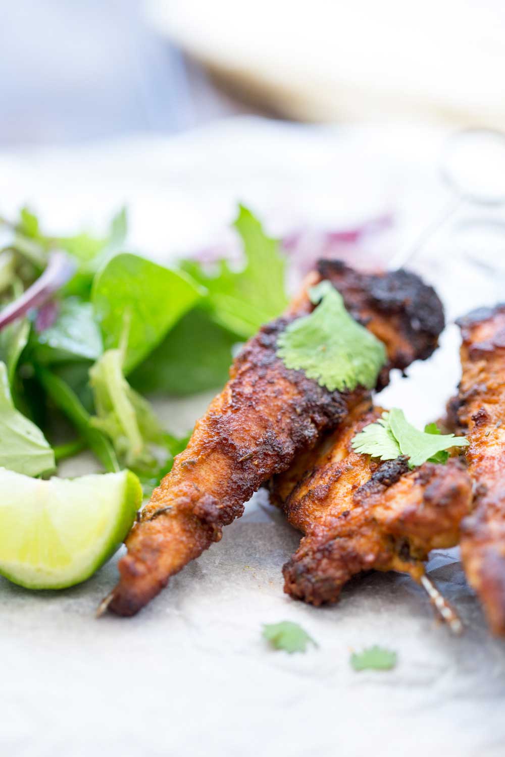 These Moroccan chicken skewers are a must. They are simple to make, taste delicious and are pretty much zero effort! The hardest job you have is pushing the chicken onto a skewer! All the work is done by the wonderful mix of spices that take plain chicken into a taste explosion! Served for dinner or as nibbles with drinks on game day!!! These are perfect for all the family.
