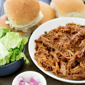 Who doesn't love pulled pork!!!! Shredded delicious meat that you can use in so many different ways!!!!! This BBQ pulled pork recipe is awesome as it cooks happily in the slow cooker, and makes the most delicious sauce. Effortless scrumptious dinner!!! Hand-up who is up for that one!