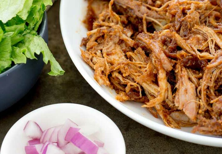 Who doesn't love pulled pork!!!! Shredded delicious meat that you can use in so many different ways!!!!! This BBQ pulled pork recipe is awesome as it cooks happily in the slow cooker, and makes the most delicious sauce. Effortless scrumptious dinner!!! Hand-up who is up for that one!