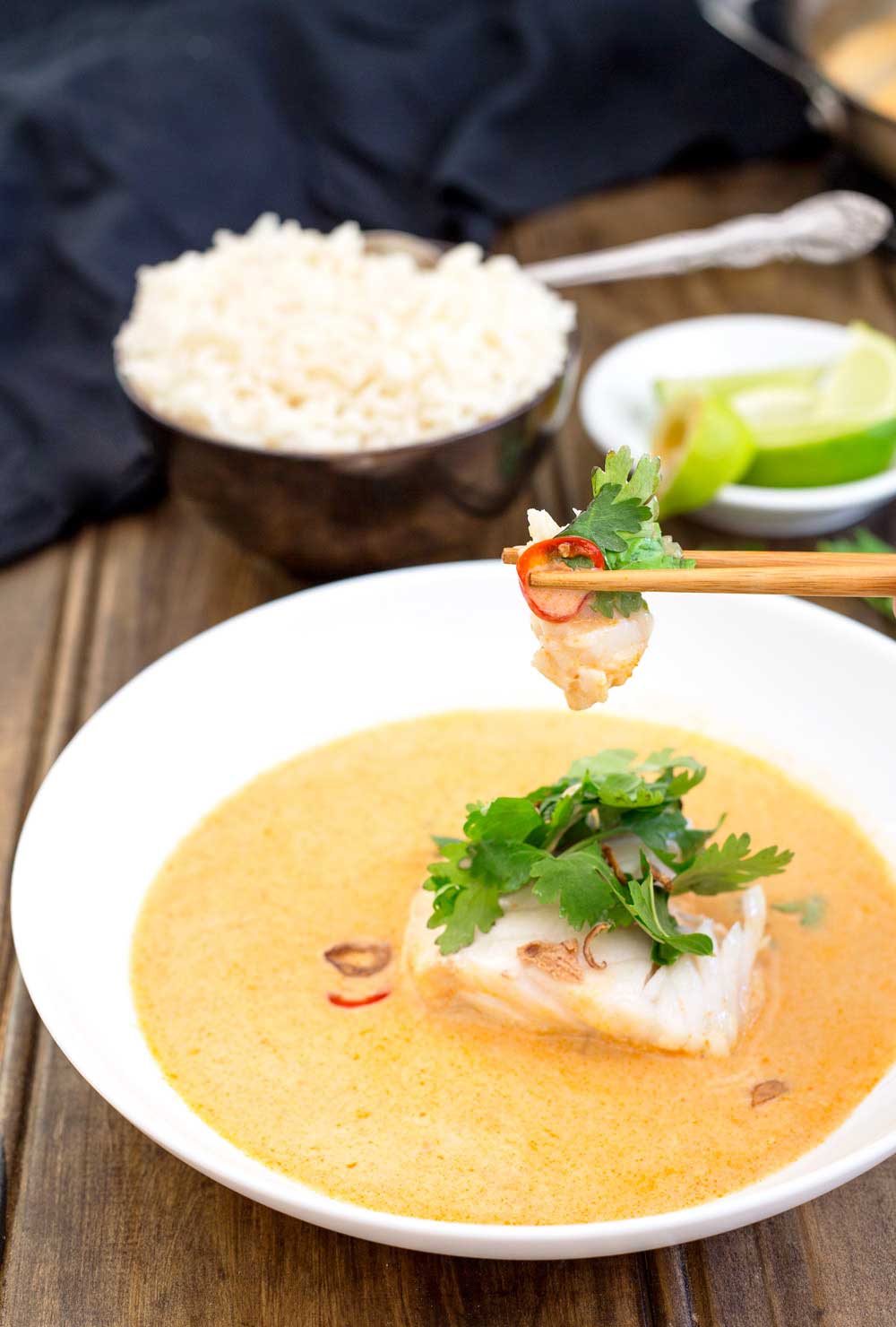 This Thai fish is so quick and so simple. It is packed full of flavour and will wow your family. Dinner on the table in under 15 minutes!!!! 