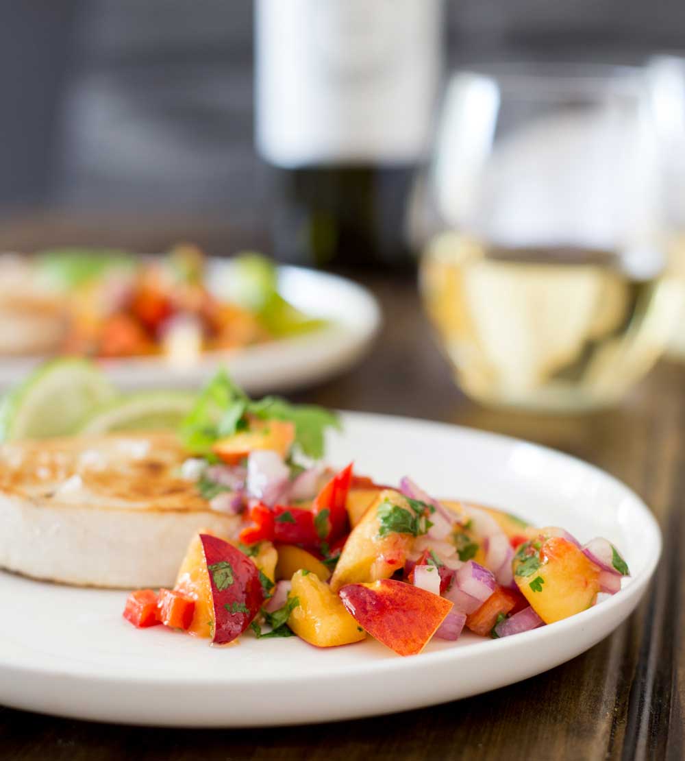 Firm meaty swordfish served with a fresh, fruity and slightly spicy salsa. This dish is the perfect dish for bring summer into Autumn or welcoming in the warmer weather of Spring. In fact it is perfect all year around!!!!