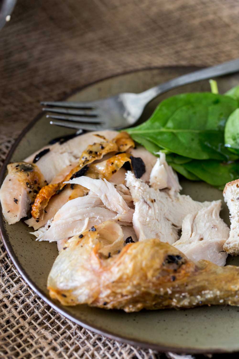 Crisp chicken skin, succulent juicy meat and the rich earthy flavour of black truffle. This black truffle roasted chicken is the perfect mix of everyday comfort and extravagance.
