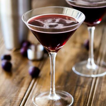This cherrytini is the perfect fruity martini! It tastes like an adult version of cherry drop sweets. Packed with cherry flavour and pulling a great alcoholic punch.