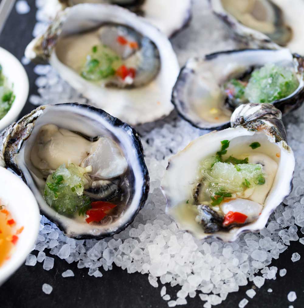 These Thai oysters are dressed with a sweet and spicy dressing and then topped with a cooling salty sour granita. The perfect balance of flavours. If you love oysters then I know you will love these babies! 