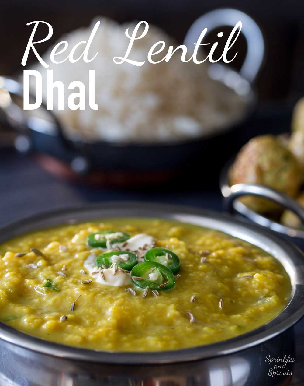This Red Lentil Dhal is a wonderfully nutritious and comforting bowl of goodness. It works well with rice and naan bread and is a great cheap family meal. And you can spice it up and change it up to suit you and your family!