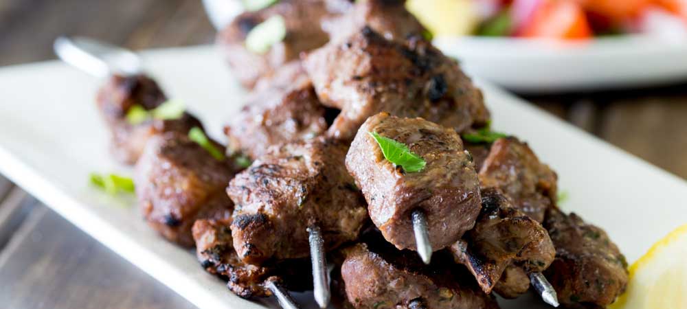 Tender juicy steak, marinated in herbs and spices and then grilled to a crusty perfection. These Brazilian Beef Kebabs are a great mid-week meal. The beef is packed with flavour and with a couple of super simple sides you have a great meal with really very little effort!