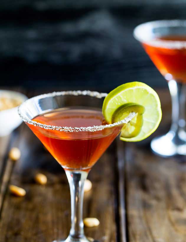 Yes you read this correctly a spiced capsicum martini! If you are a fan of the bloody mary and a salty margarita then this is the cocktail for you! From wwww.sprinklesandsprouts.com