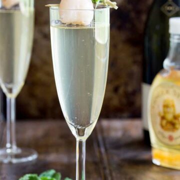 Lychee Ginger Fizz. An amazingly refreshing yet warming cocktail that is perfect in any season!