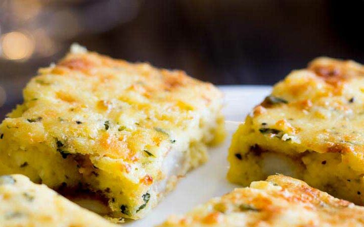 Tender potato, melty cheese, fresh sweet chive and herbaceous basil all sit so perfectly with egg. So you just know these Potato, Basil and Chive Frittata Squares are going to be a hit!!!!