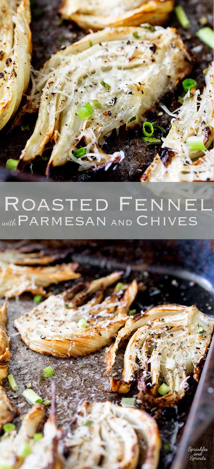 This roasted fennel dish is sweet and mellow and the perfect side for any occasion. It is simple to make and takes no effort as it roasts happily in the oven. Another great side recipe from Sprinkles and Sprouts
