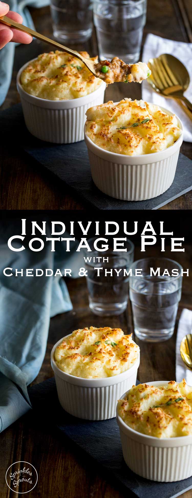 Cottage pie is such a comforting and delicious family meal. And this version is simple to prepare ahead and can be easily cooked from frozen! A sure family favourite! From https://www.sprinklesandsprouts.com