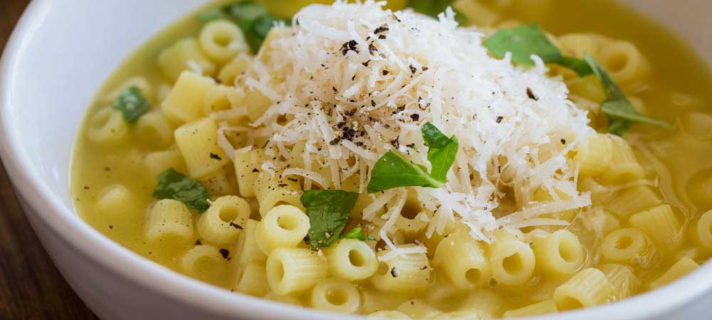Pasta with Chicken Broth, Butter and Parmesan | Sprinkles and Sprouts