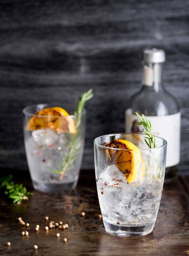 This Charred Lemon, Rosemary and Coriander Gin & Tonic is something special! The flavours are so perfectly balanced and it makes a very beautiful start to the evening/afternoon. Well to any occasion!!! Have one at lunch time I won't judge just pour me one too!!!
