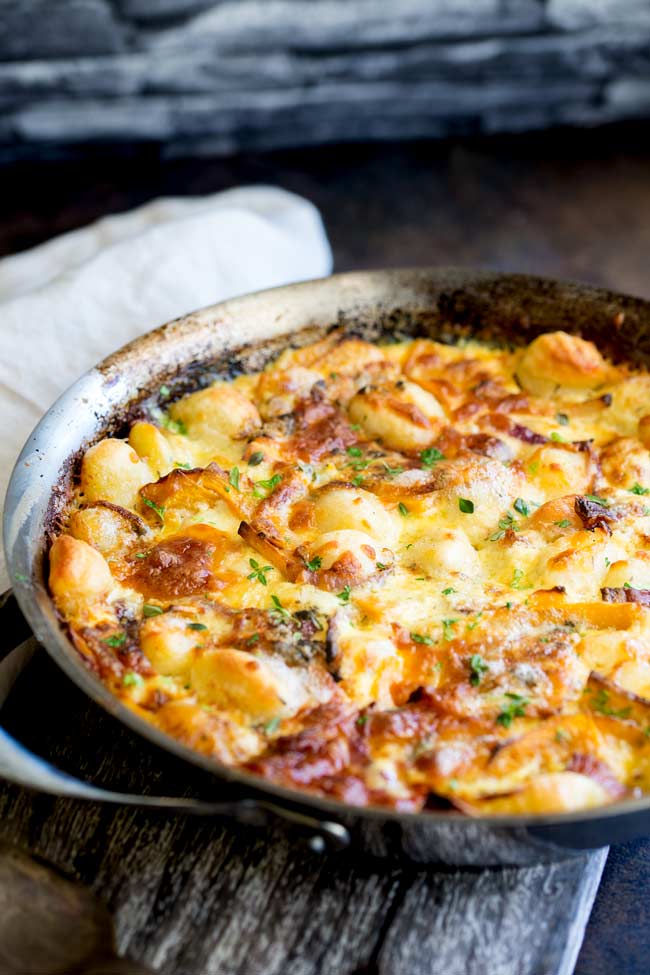 Baked Pumpkin Gnocchi With Thyme And Parmesan