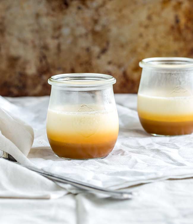 Salted Caramel Panna Cotta Pots | Sprinkles and Sprouts