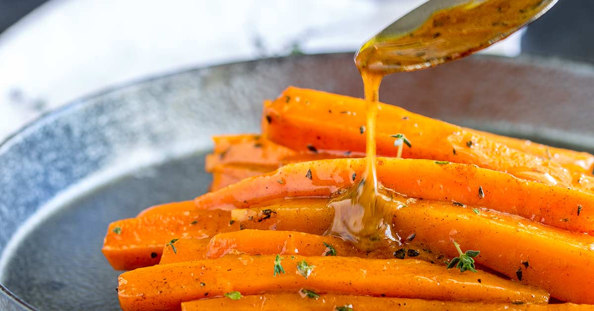 Cinnamon and Thyme Brown Sugar Glazed Carrots Sprinkles and Sprouts