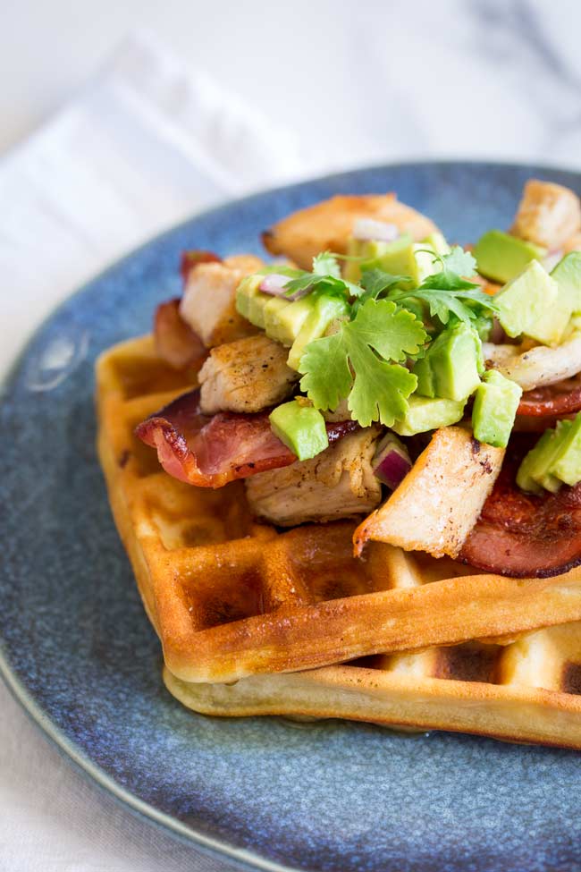 Fried Turkey Waffles With Bacon And Maple Leftovers Recipe Sprinkles And Sprouts