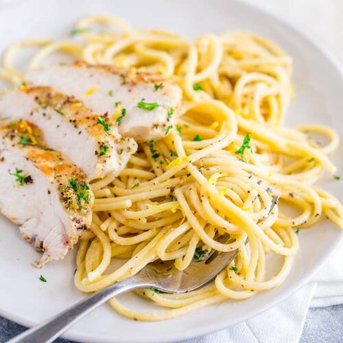 Lemon Pepper Chicken Pasta - Sprinkles and Sprouts