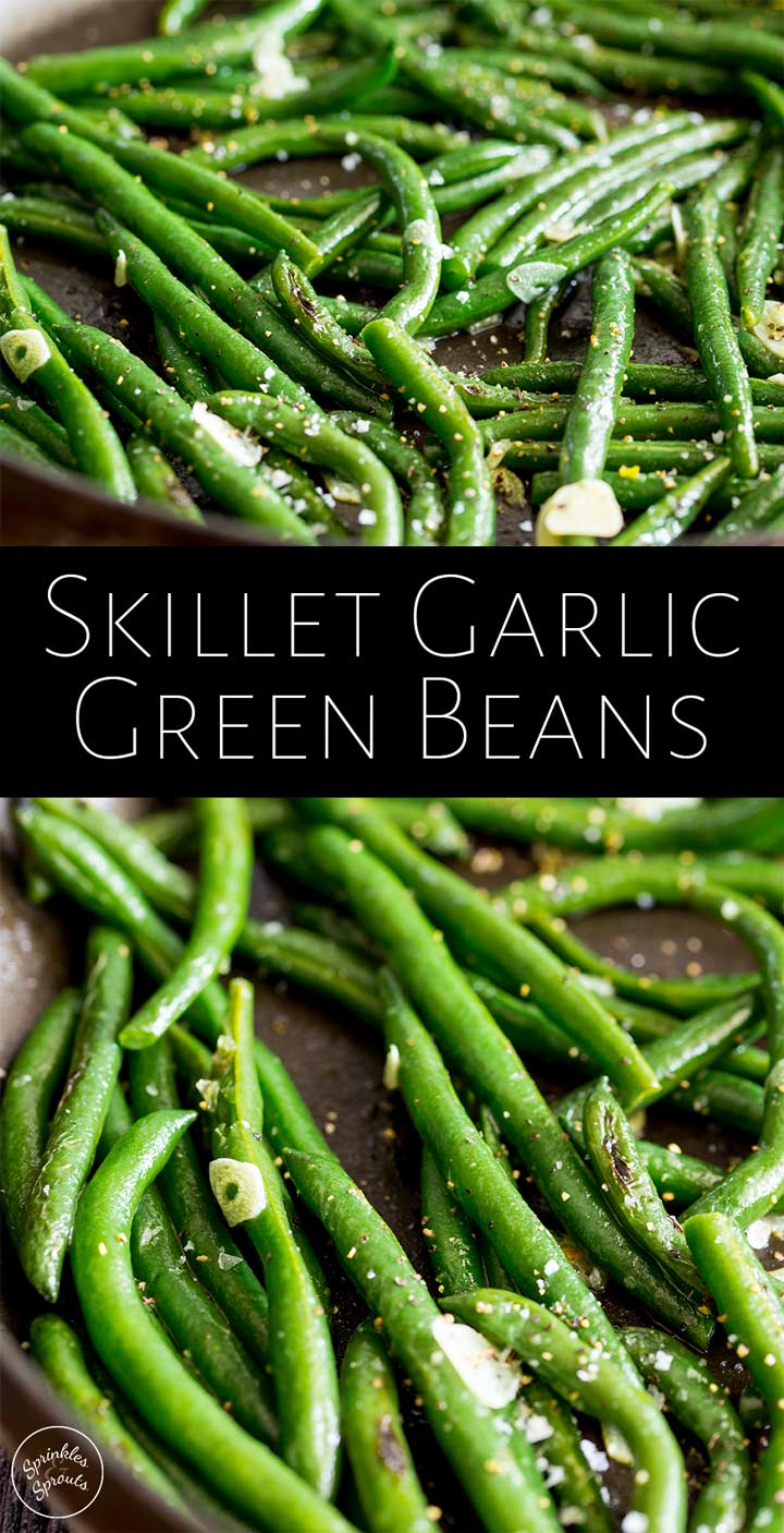 pin image: two pictures of green beans with text between them