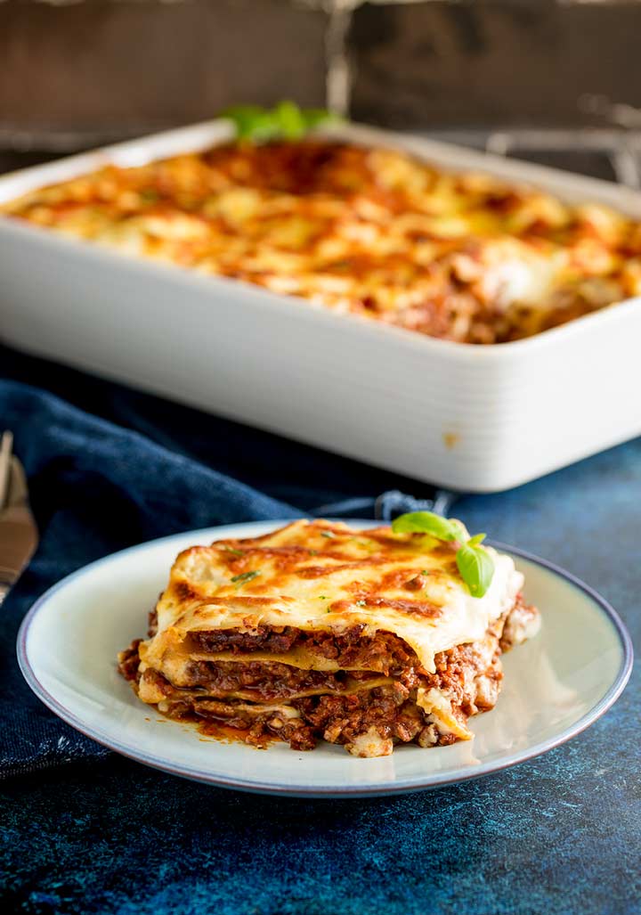 Classic Lasagna With Bechamel Sprinkles And Sprouts