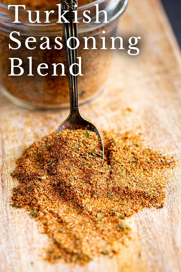 PIN IMAGE - Spice blend on a board with text overlay