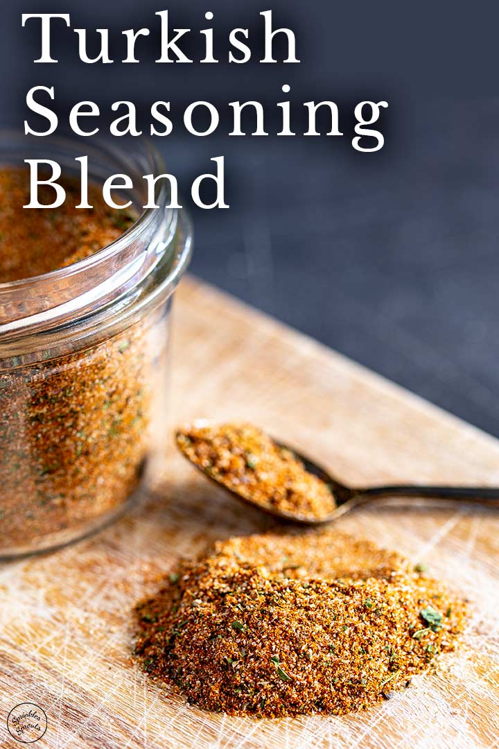PIN IMAGE - Spice blend on a board with text overlay