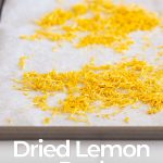 PINTERET IMAGE - Dried lemon zest picture with text overlay