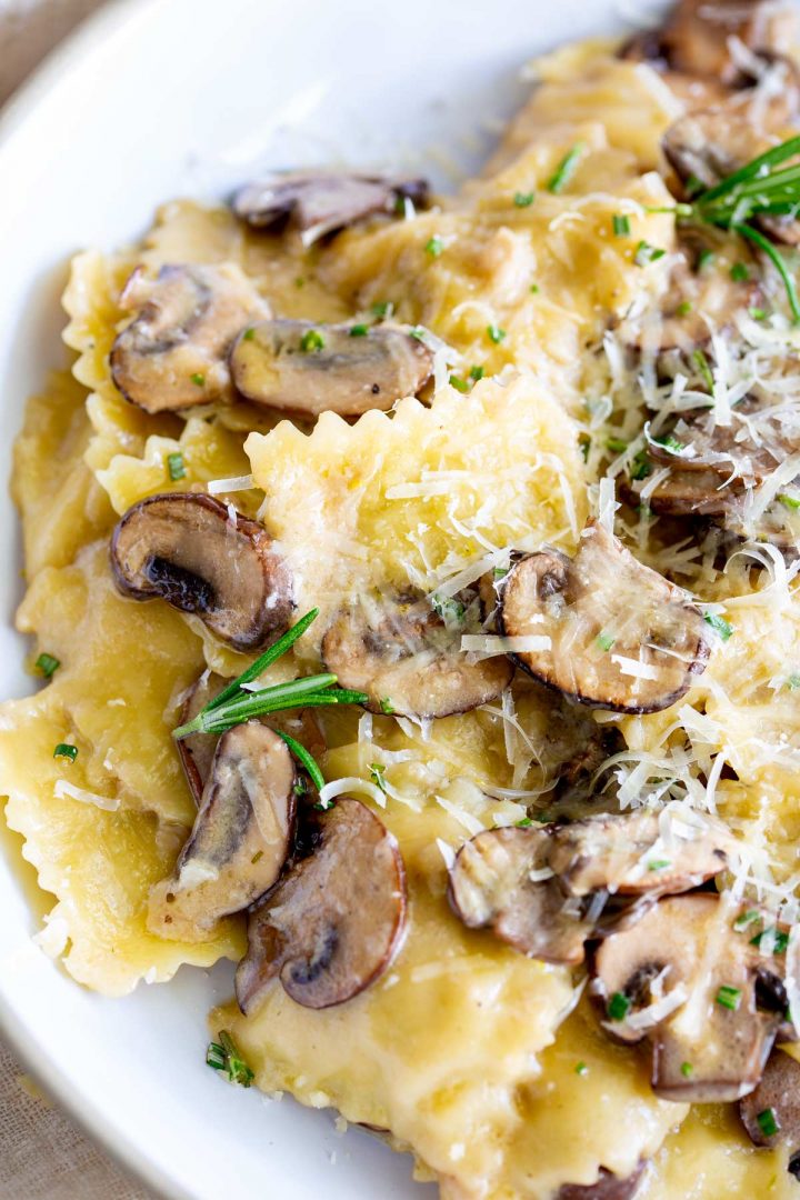 Mushroom Ravioli Al Forno Sprinkles and Sprouts