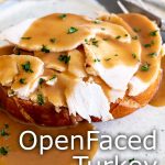pin image: hot turkey sandwich with text overlay