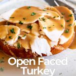 pin image: hot turkey sandwich with text overlay