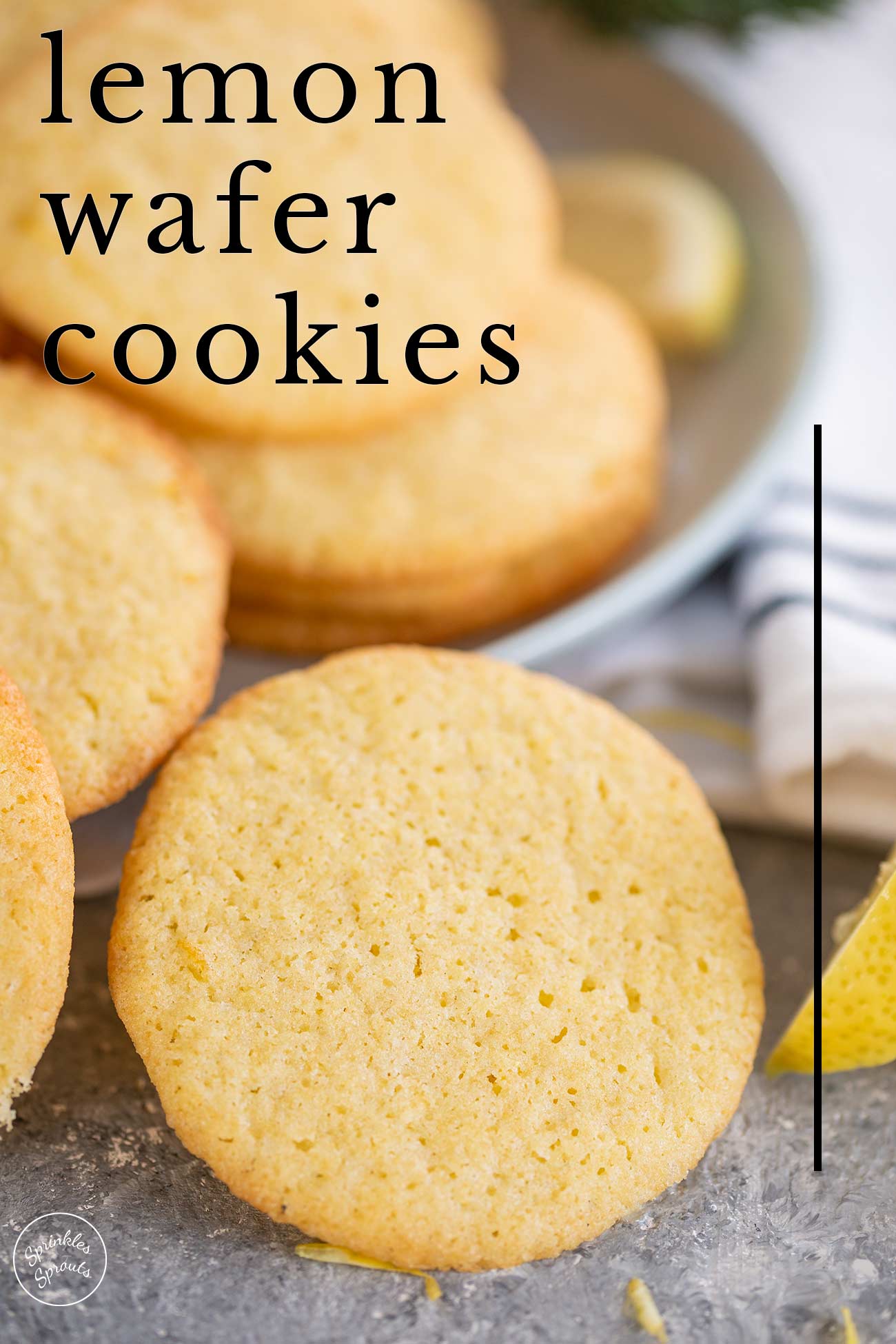 Lemon Wafer Cookies Sprinkles and Sprouts