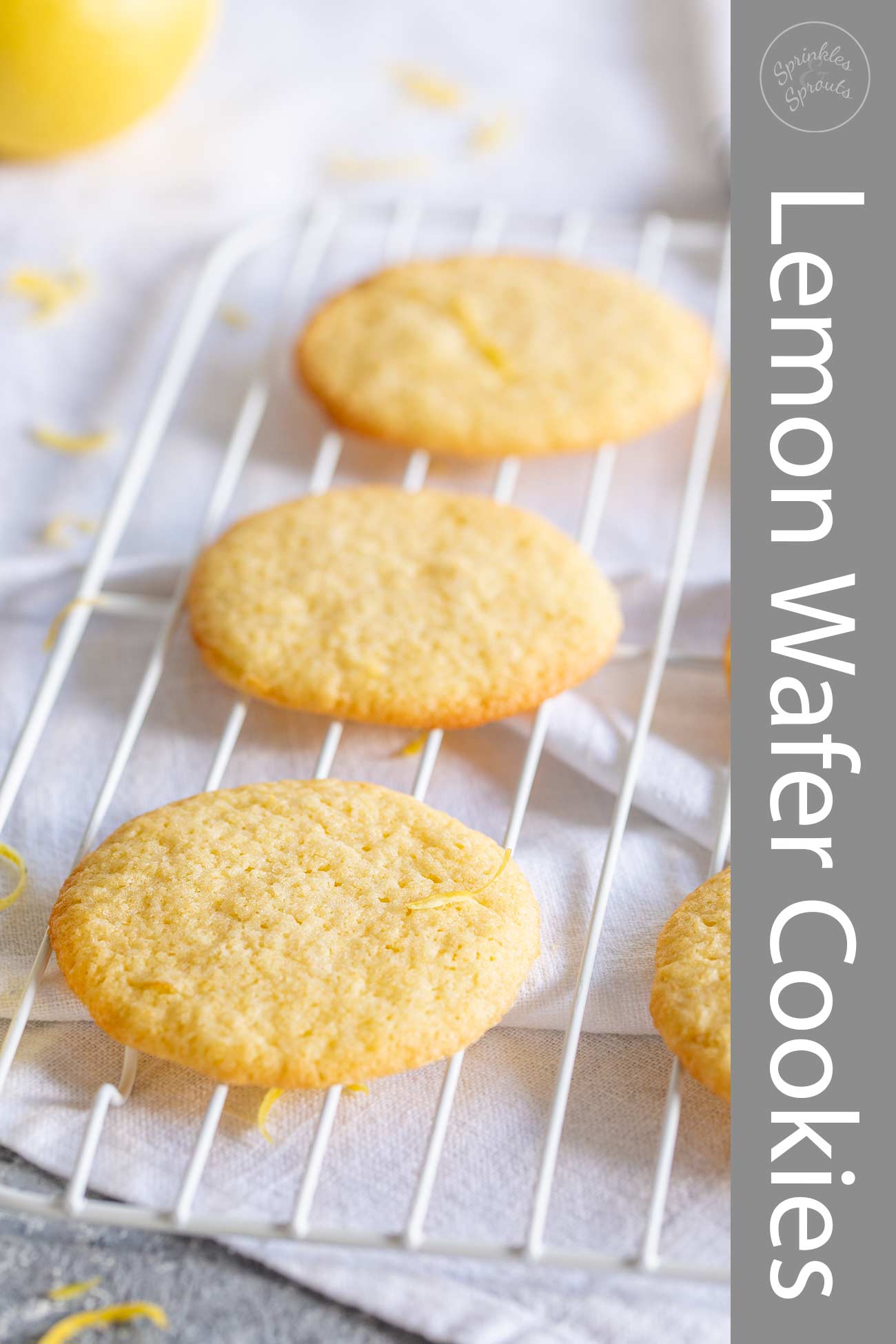 Lemon Wafer Cookies Sprinkles and Sprouts