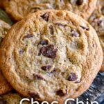 Pin Image: Subway choc chip cookies with text overlay