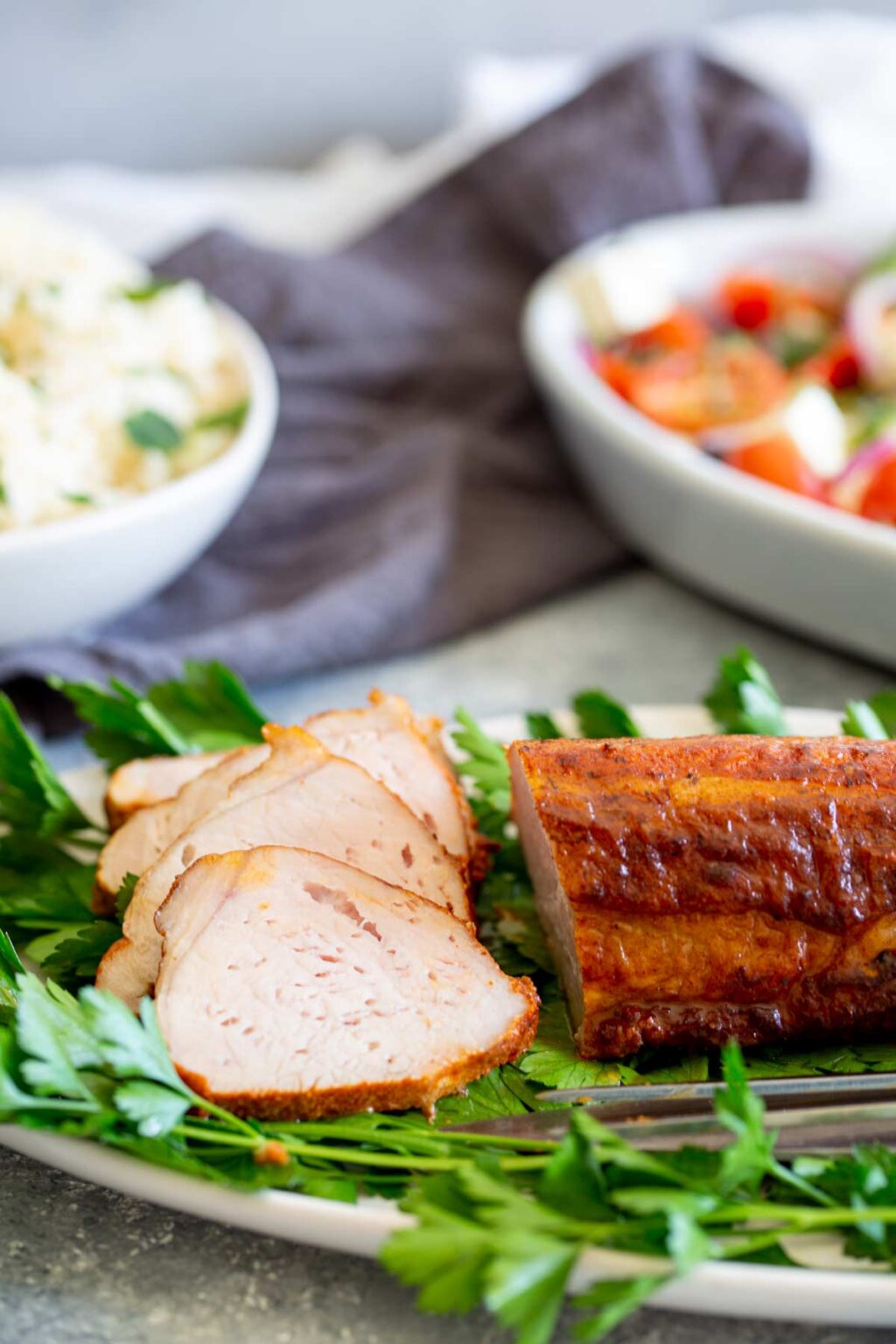 Greek Pork Tenderloin Sprinkles and Sprouts