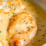 Pinterest image: picture of Chicken and Gravy with text overlaid