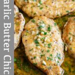 pinterest image: Garlic Butter Chicken with text overlay
