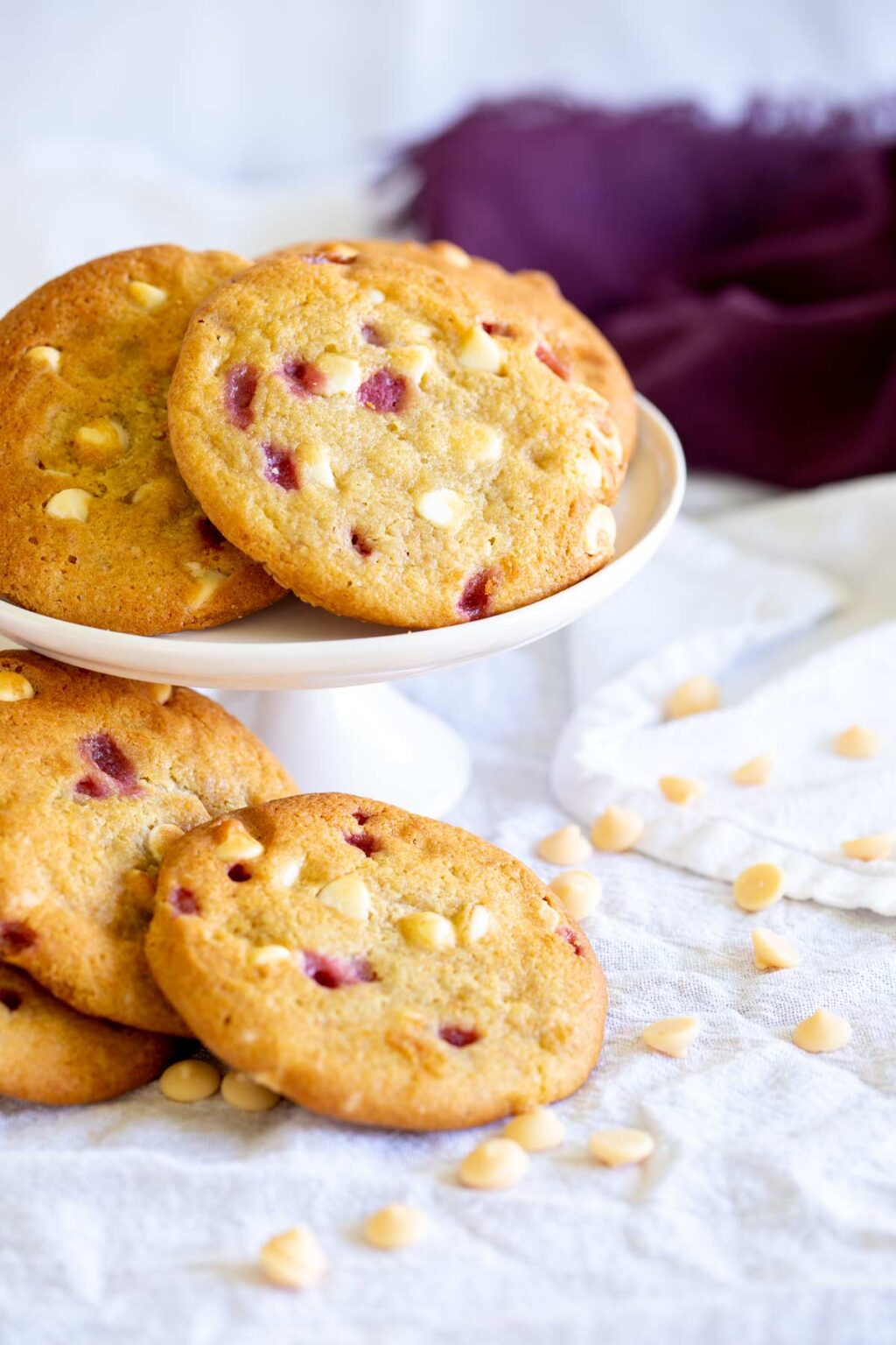 White Chocolate Raspberry Cookies Sprinkles and Sprouts