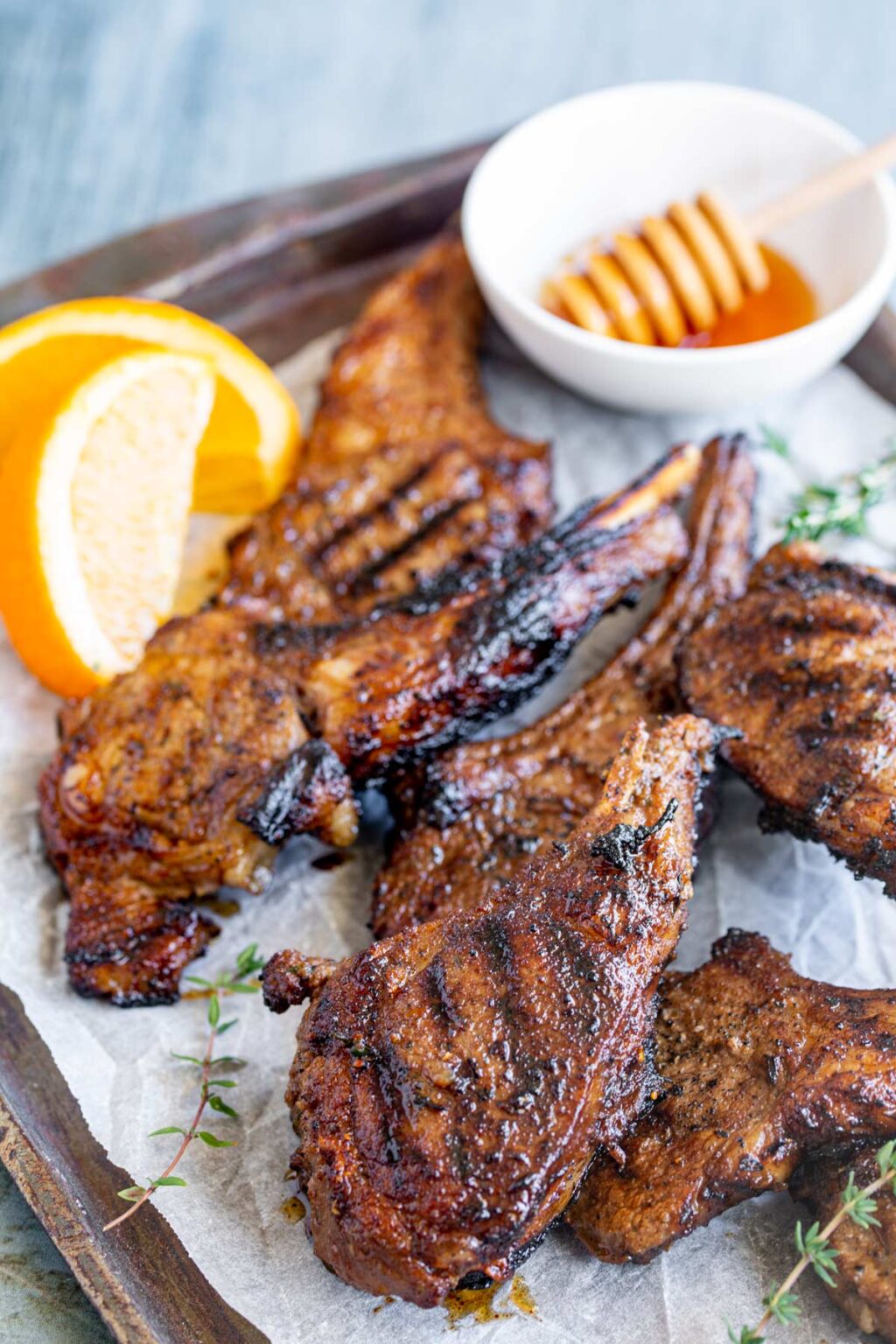 Honey Jerk Lamb Chops Sprinkles and Sprouts
